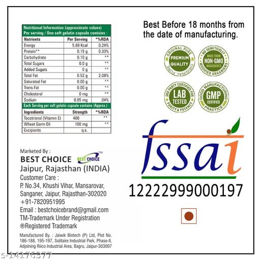 Vitamin E for healthy and bright skin