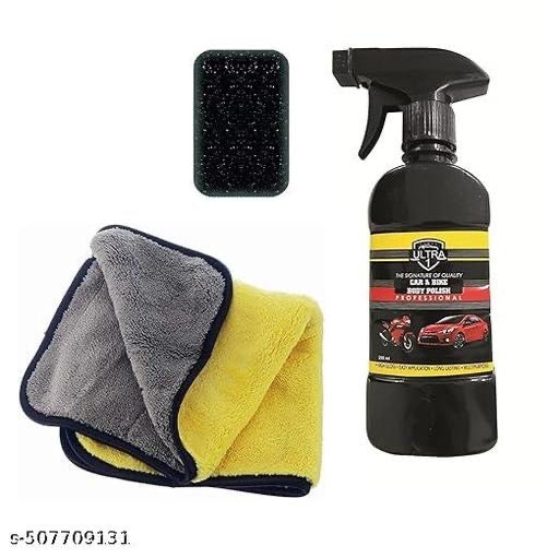 Car polish for extra shine and one free microfiber cloth